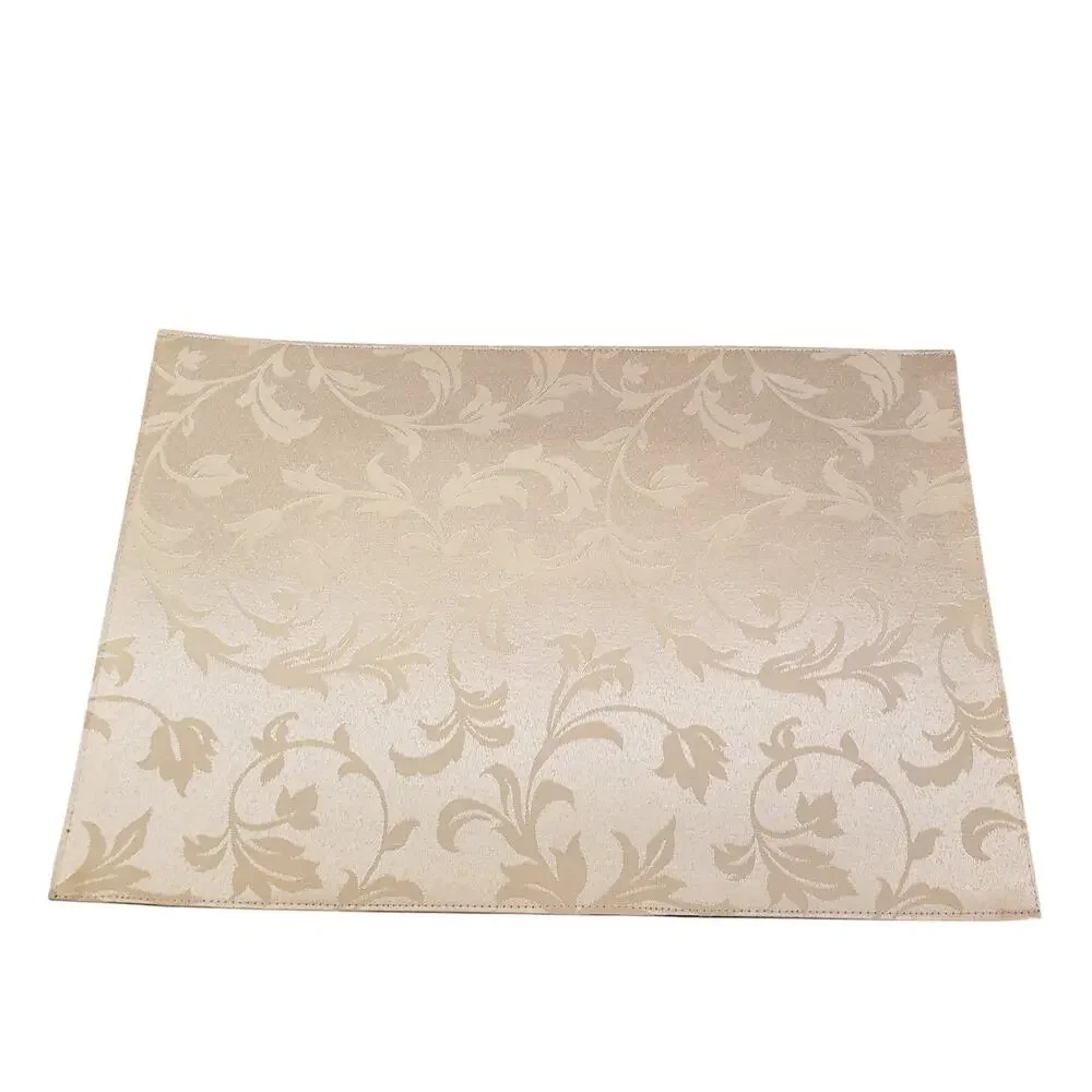 Kemp & Beatley Splendor Fabric Placemats Holiday Floral Design Reversible 6 Pack